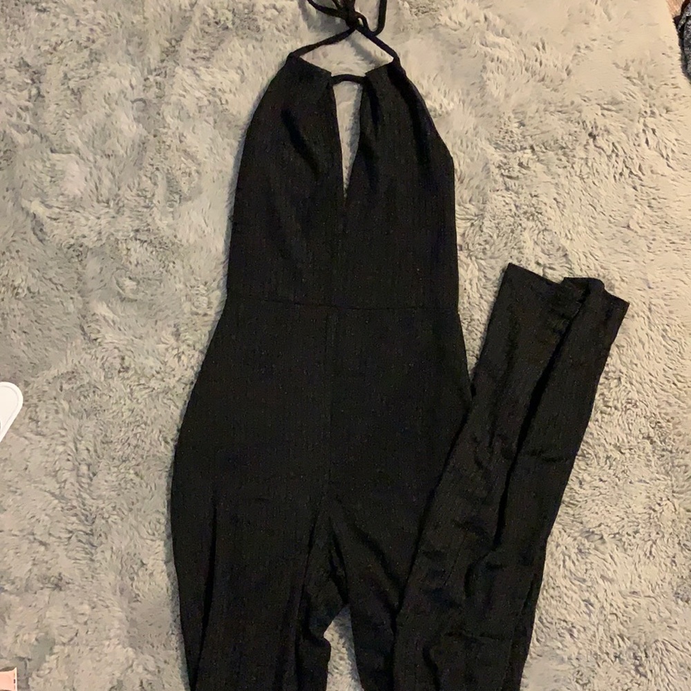LUSH Black/Sparkly Jumpsuit